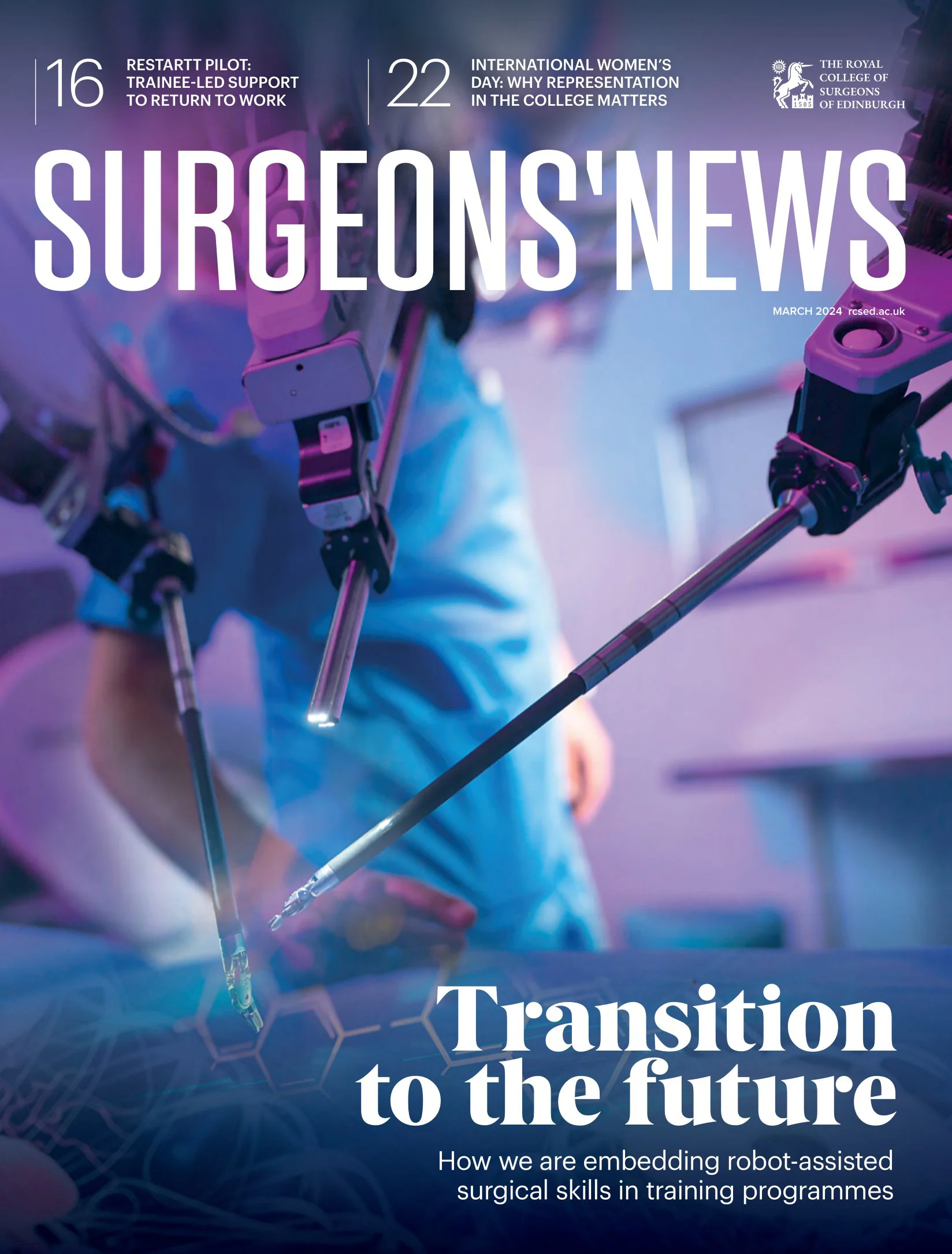 Surgeons' News March 2024 Surgeons' News - March 2024 - Transition to the future